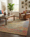 Savannah Threads Collection Area Rug - Sahara Rectangle Multi  lifestyle 37