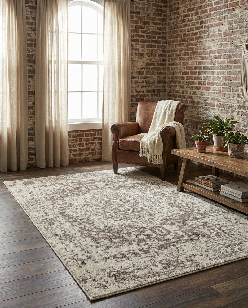 Georgetown Rugs Collection Area Rug - Dupont (White) Rectangle White  lifestyle 17