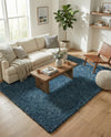Alpine Plush Collection Area Rug - Verbier Rectangle Dblue  lifestyle 38