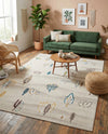 Coastal Haven Collection Area Rug -  Surfside Rectangle Ivory  lifestyle 22