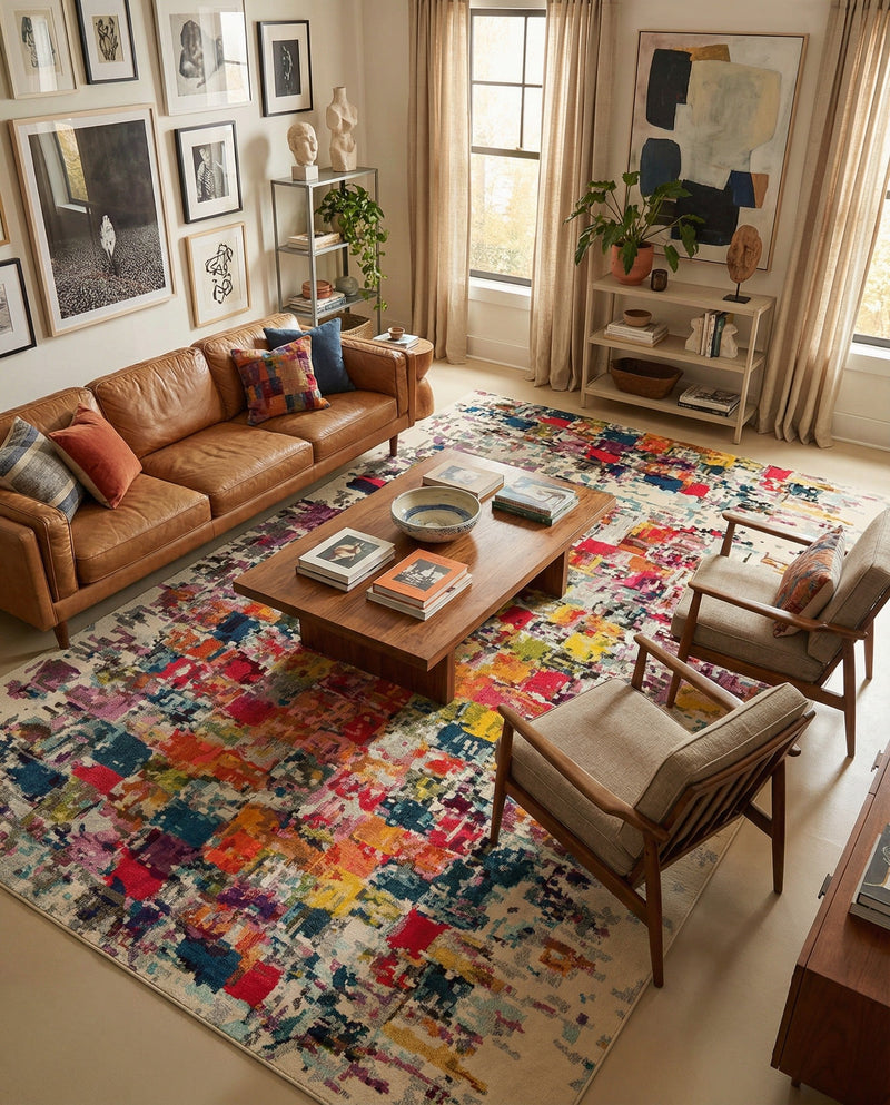 Marrakesh Elegance Collection Area Rug -  Azilal Rectangle Multi  lifestyle 26