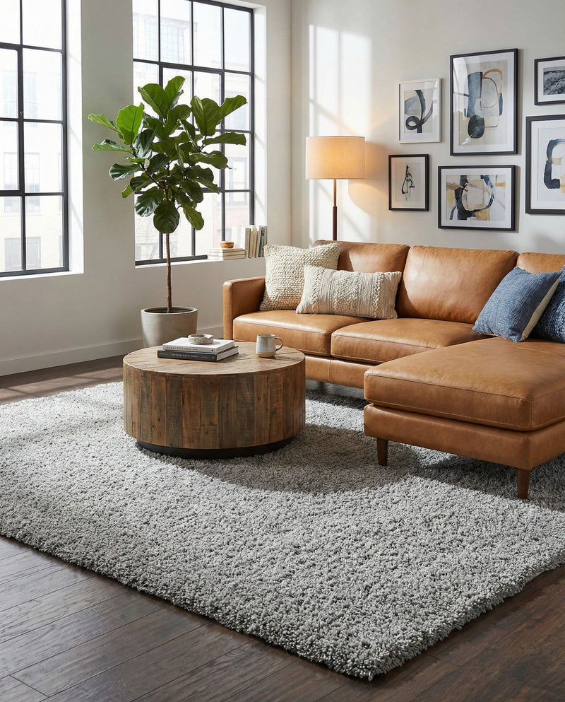 Alpine Plush Collection Area Rug - Verbier Rectangle LGrey  lifestyle 56