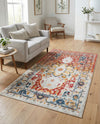 Parisian Elegance Collection Area Rug - Versailles (Rust Red) Rectangle Rust Red  lifestyle 24