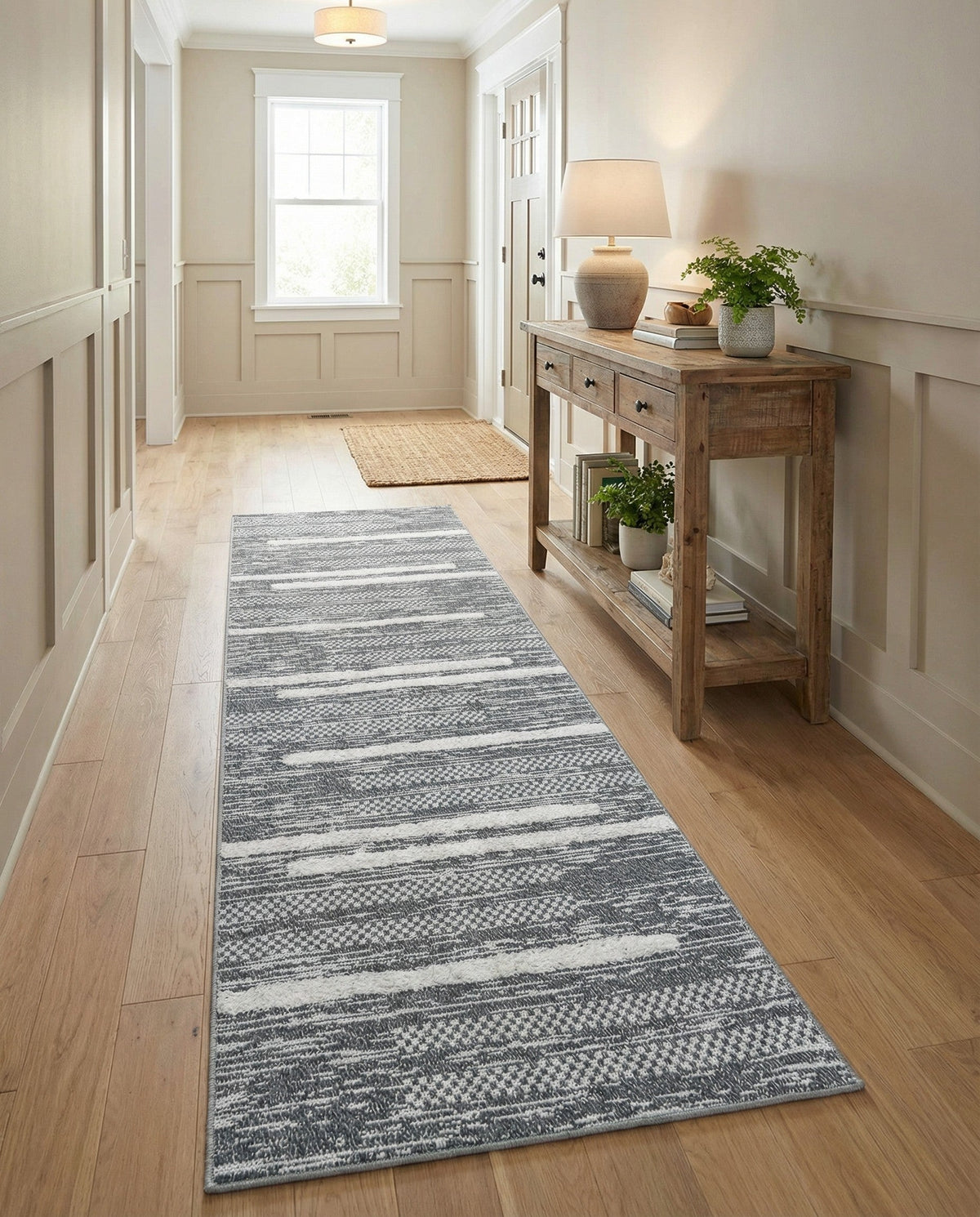Cathedral Elegance Collection Area Rug - Chapel Runner Gray  lifestyle 151