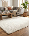 Plush Oasis Collection Area Rug - Serenity (Snow White) Rectangle Snow White  lifestyle 27