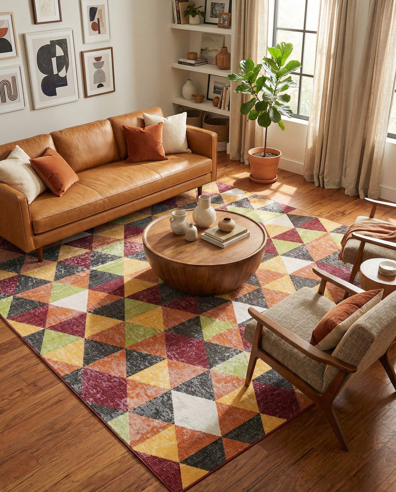 Seville Elegance Collection Area Rug -  Malaga Rectangle Multi  lifestyle 24