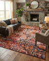Geneva Terrace Collection Area Rug -  Morges Rectangle Rust Red  lifestyle 25