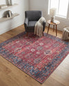 Zahara Oasis Collection Area Rug -  Ouarzazate Square Antique Red  lifestyle 76