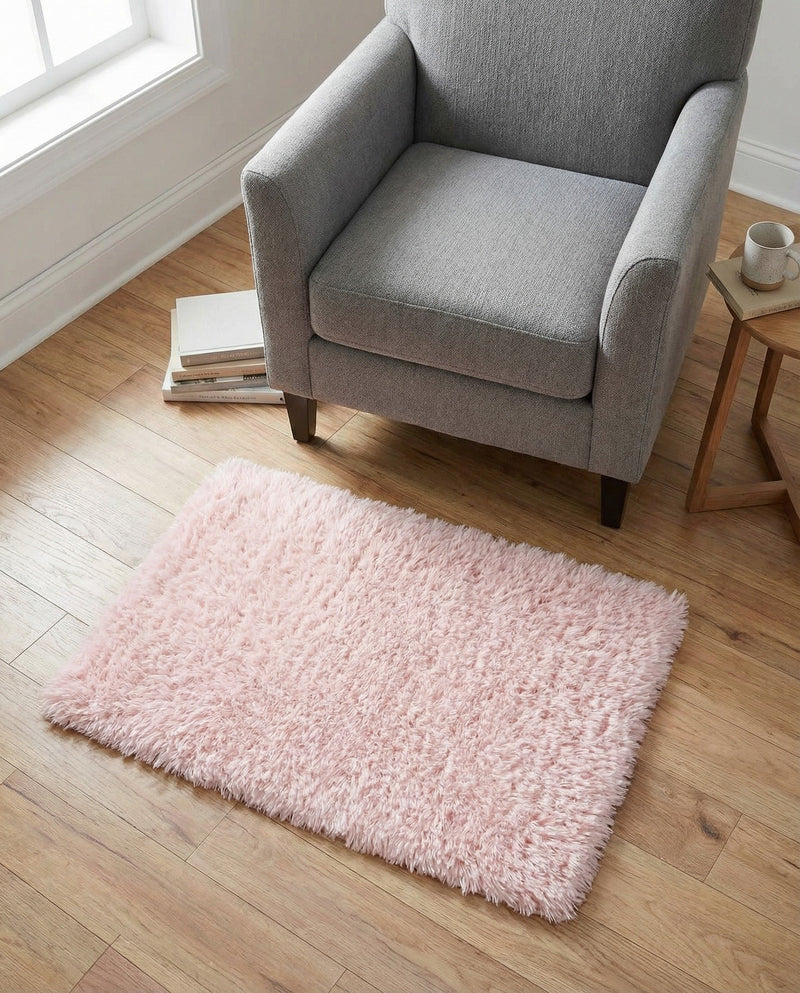Eternal Plush Oasis Collection Area Rug -  Tranquility (Pink Lace) Rectangle Pink Lace  lifestyle 31