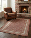 Terrace Fringe Collection Area Rug - Veranda (Rust Red) Rectangle Rust Red  lifestyle 38