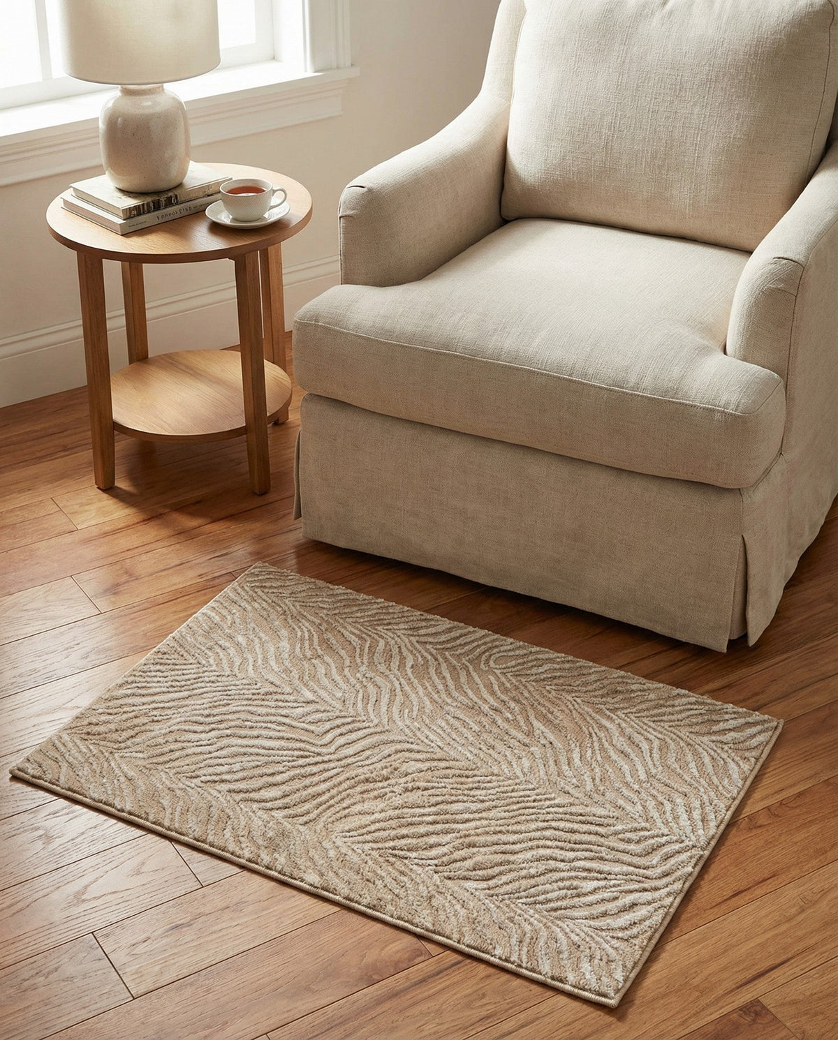 Bloomsbury Elegance Collection Area Rug -  Chelsea Rectangle Ivory Beige  lifestyle 51