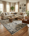 Horizon Collection Area Rug -  Sierra Rectangle Ivory and Gray  lifestyle 30
