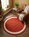 Studio Haven Collection Area Rug -  Alcove (Terracotta) Round Terracotta  lifestyle 53