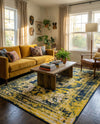 Riviera Elegance Collection Area Rug -  Menton (Navy Blue) Rectangle Navy Blue  lifestyle 4