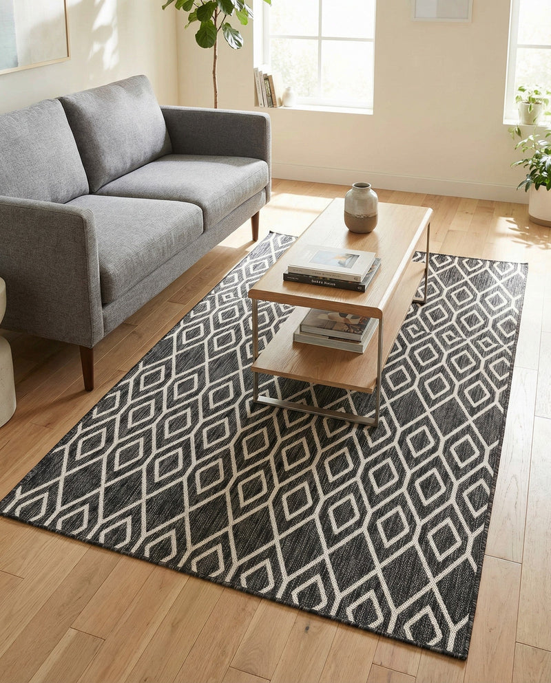 Urban Oasis Rugs Collection Area Rug -  Boulevard (Charcoal Gray) Rectangle Charcoal Gray  lifestyle 15