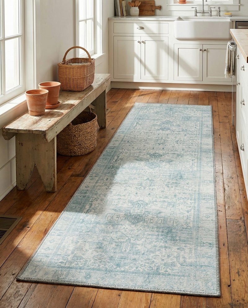 Heritage Elegance Collection Area Rug -  Windsor (Ivory) Runner Ivory  lifestyle 44