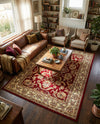 Jaipur Elegance Collection Area Rug -  Jantar Rectangle Red  lifestyle 8