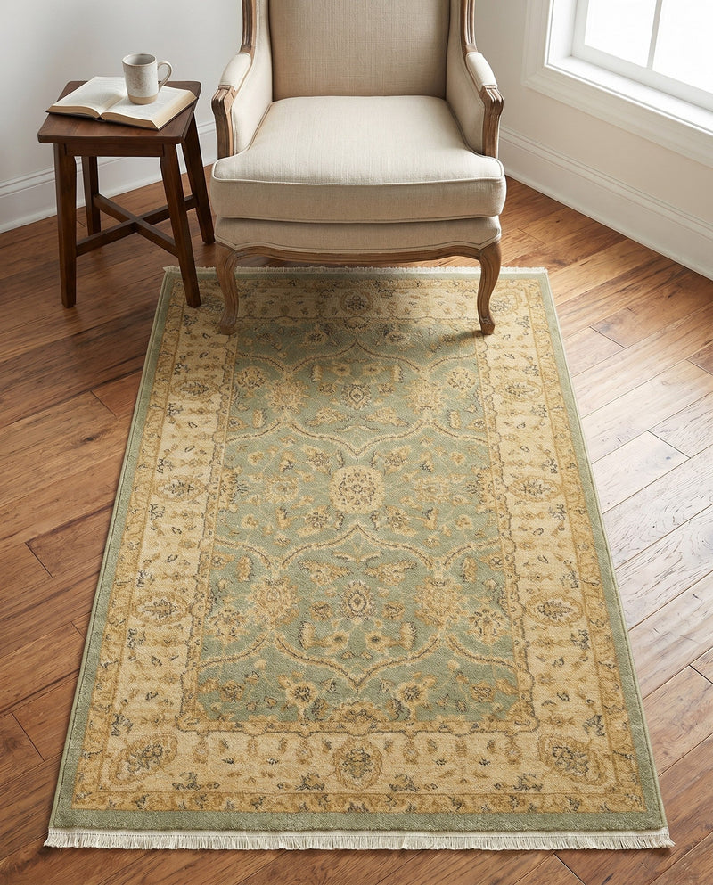 Chelsea Elegance Collection Area Rug -  Stockwell Rectangle Light Green  lifestyle 48