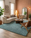 Plush Oasis Collection Area Rug - Serenity (Light Slate Blue) Rectangle Light Slate Blue  lifestyle 19