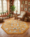 Adriana Terrace Collection Area Rug -  Positano (Orange) Octagon Orange  lifestyle 46