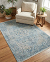 Coastal Haven Collection Area Rug -  Marina Rectangle Blue  lifestyle 12