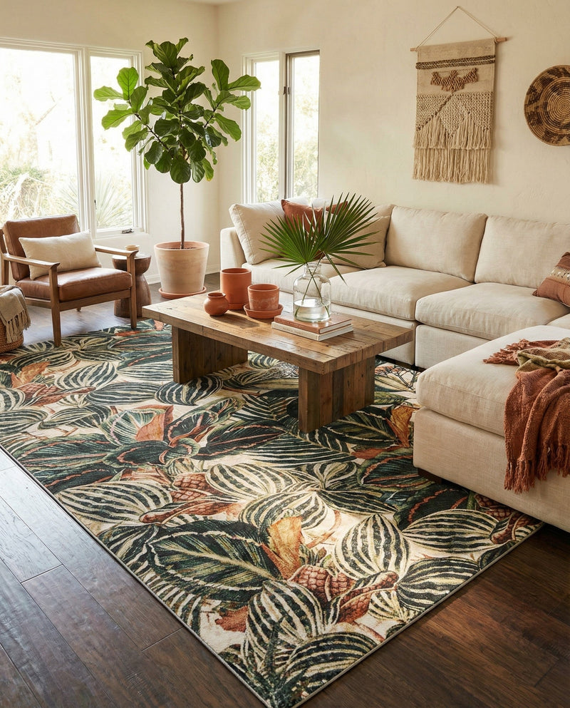 Meadow Breeze Collection Area Rug -  Bluebell Rectangle Multi  lifestyle 45