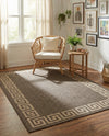 Sahara Sands Collection Area Rug -  Elephantine Rectangle Brown  lifestyle 23