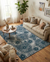 Riviera Elegance Collection Area Rug -  Monaco (Blue) Rectangle Blue  lifestyle 14