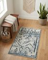 Aegean Elegance Washables Collection Area Rug - Santorini Rectangle Ivory Gray  lifestyle 50