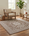 Tribal Terrace Treasures Collection Area Rug -  Incan Isle (Brown) Square Brown  lifestyle 31