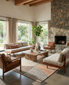 Desert Weave Jute Collection Area Rug -  Mojave Rectangle Multi  lifestyle 4
