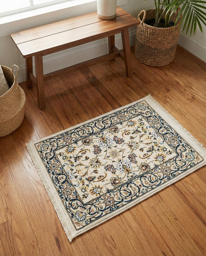 Persian Elegance Collection Area Rug -  Ardabil Rectangle Ivory  lifestyle 26