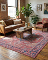 Zahara Oasis Collection Area Rug -  Essaouira Rectangle Rust Red  lifestyle 21