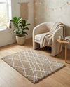Cozy Haven Shag Collection Area Rug - Serenity (Khaki) Rectangle Khaki  lifestyle 9
