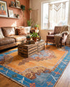 Heritage Elegance Collection Area Rug -  Winterthur (Orange) Rectangle Orange  lifestyle 7