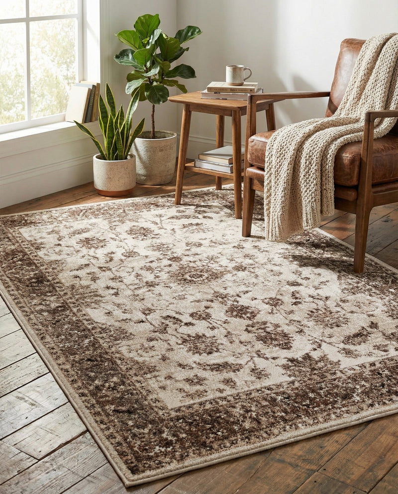 Andes Summit Collection Area Rug -  Aconcagua Rectangle Cream  lifestyle 13