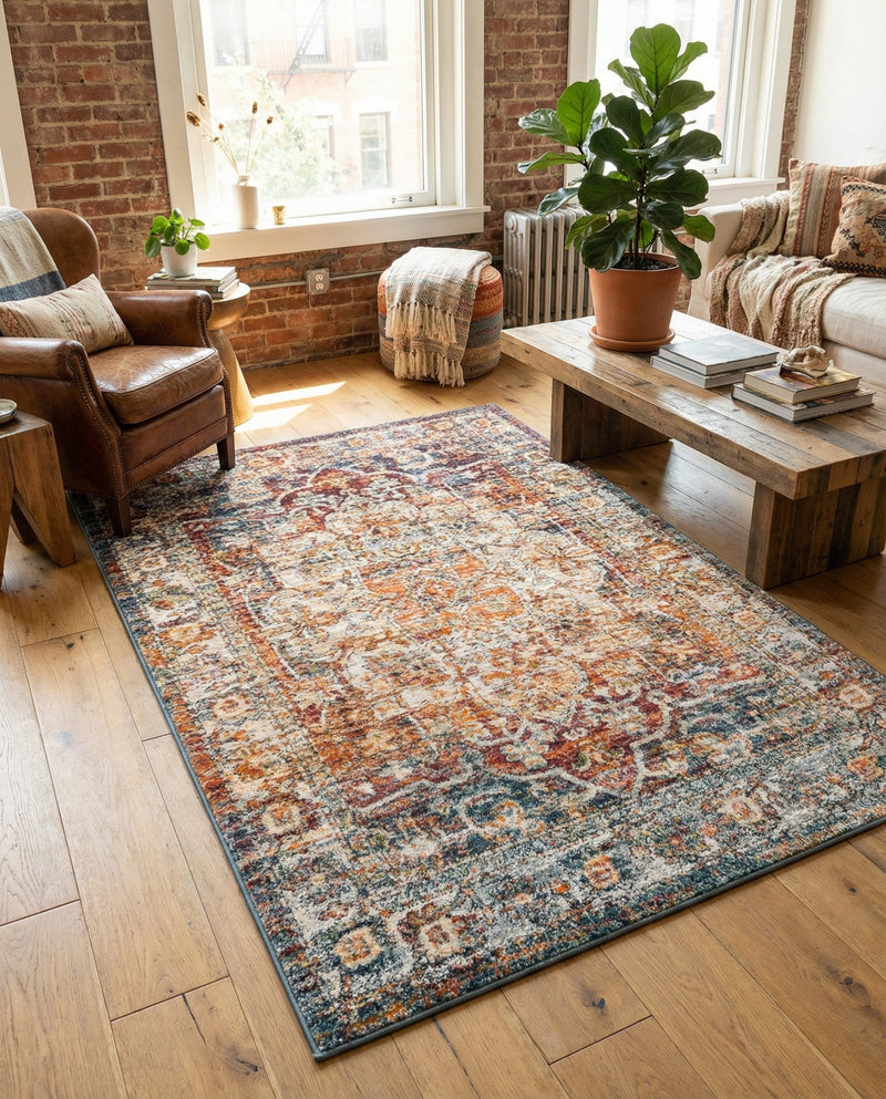 Savannah Soiree Collection Area Rug -  Everglade (Multi) Rectangle Multi  lifestyle 18