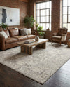Seville Stripes Collection Area Rug -  Granada (Gray) Rectangle Gray  lifestyle 14