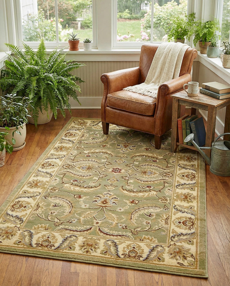 Jaipur Elegance Collection Area Rug -  Lal Rectangle Green  lifestyle 27