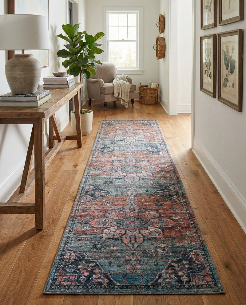 Vintage Memories Collection Area Rug -  Hindsight Runner Multi  lifestyle 65