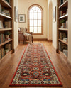 Tabriz Tapestry Collection Area Rug - Sahand (Terracotta) Runner Terracotta  lifestyle 34
