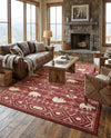 Frontier Trails Collection Area Rug -  Sedona Rectangle Red  lifestyle 43