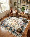 Adriana Terrace Collection Area Rug -  Positano (Multi) Square Multi  lifestyle 19