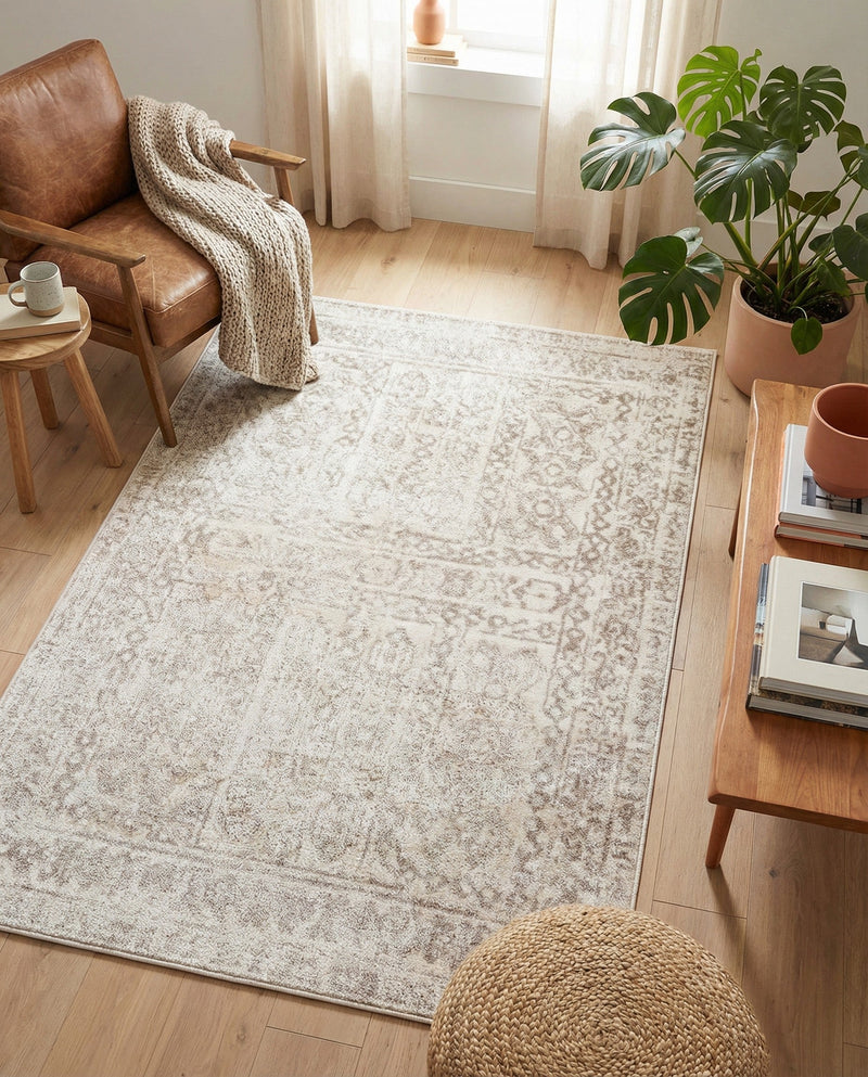 Cambridge Classics Collection Area Rug - Trinity (Cream) Rectangle Cream  lifestyle 19