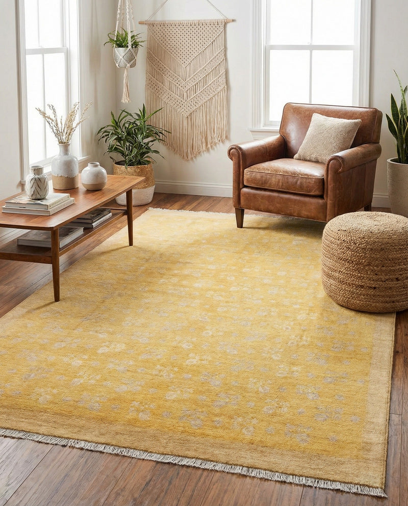 Bazaar Chic Collection Area Rug - Marrakech Rectangle Yellow  lifestyle 18
