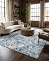 Luminara Sands Collection Area Rug - Elysium (Vintage Blue) Rectangle Vintage Blue  lifestyle 12