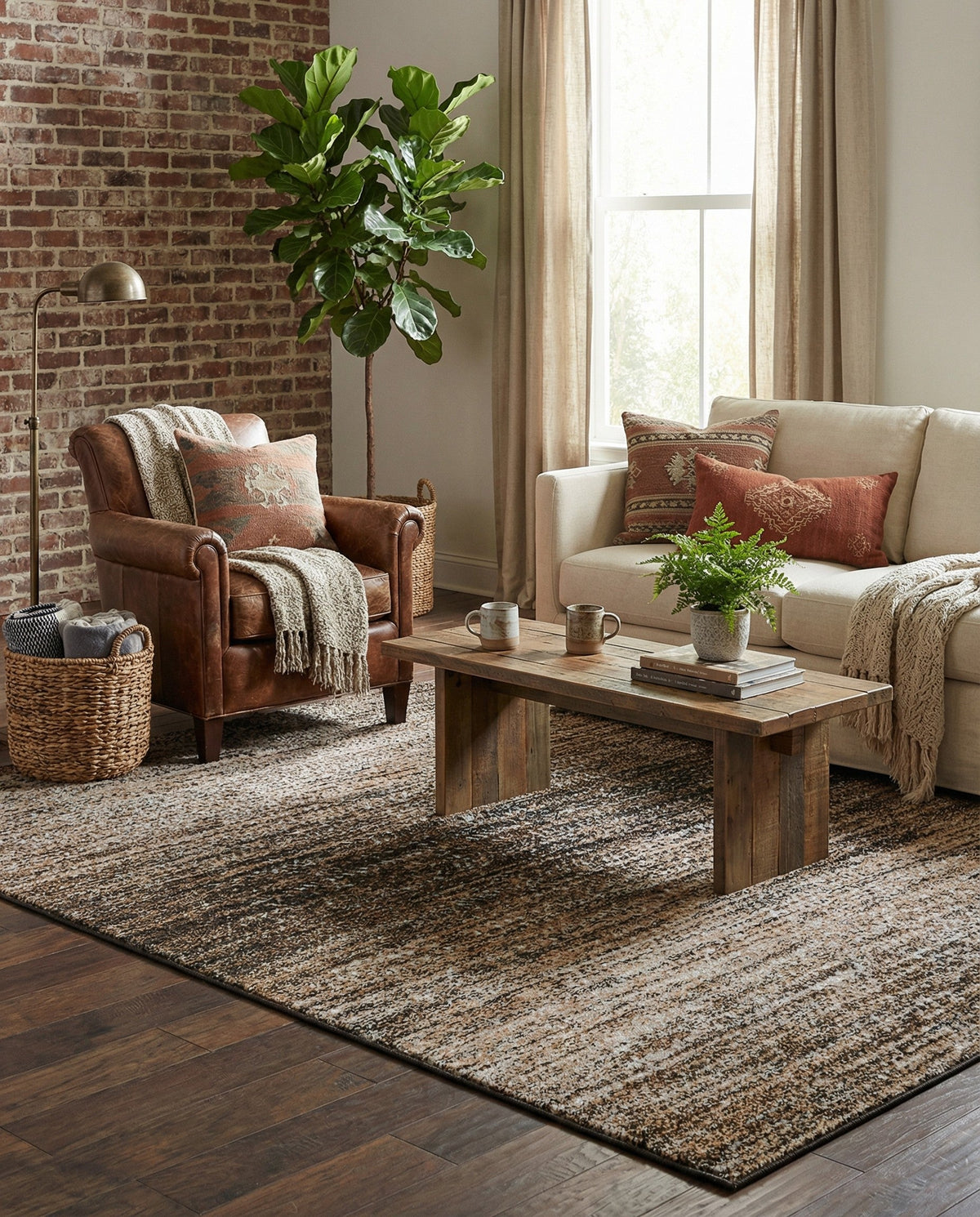 Sienna Collection Area Rug -  Verona Rectangle Multi  lifestyle 58