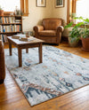 Aegean Elegance Washables Collection Area Rug -  Zakynthos Rectangle Ivory Gray  lifestyle 61