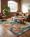 Colorburst Oasis Collection Area Rug -  Chroma Rectangle Multi  lifestyle 3