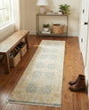 Bazaar Chic Collection Area Rug -  Kenitra Runner Blue and Ivory  lifestyle 29